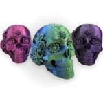 Crane mexicain bleu vert violet Fantasia 3D