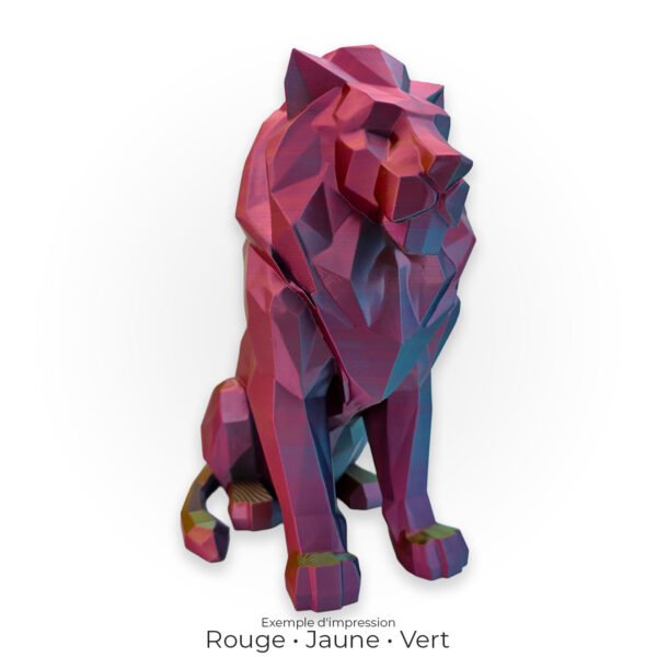 Lion Low Poly - 32 cm