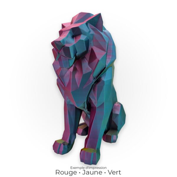 Lion Low Poly - 22 cm