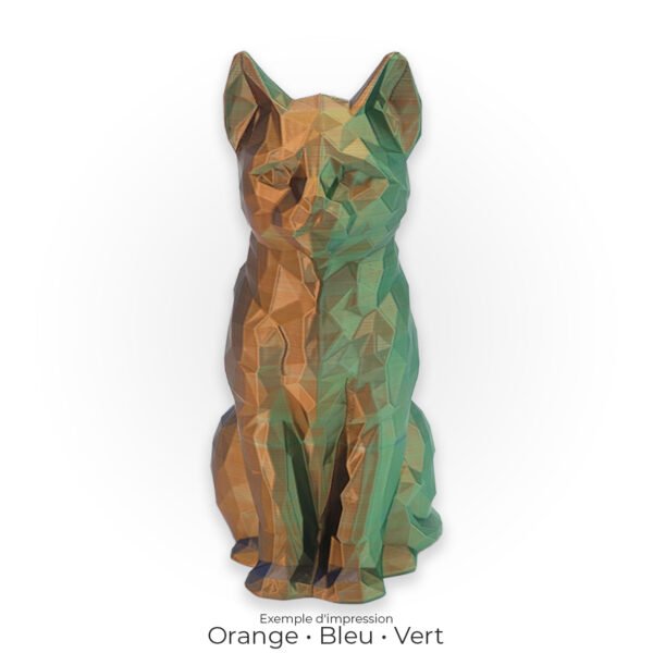 Chat Low Poly - 15 cm