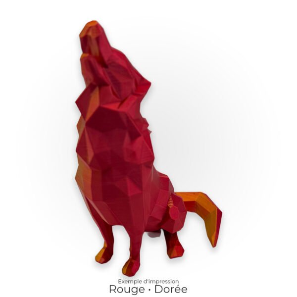 Loup Low Poly - 15 cm