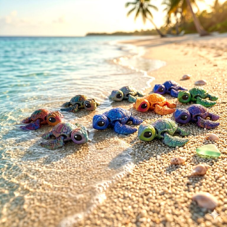 Tortue de Mer articulée Fantasia 3D