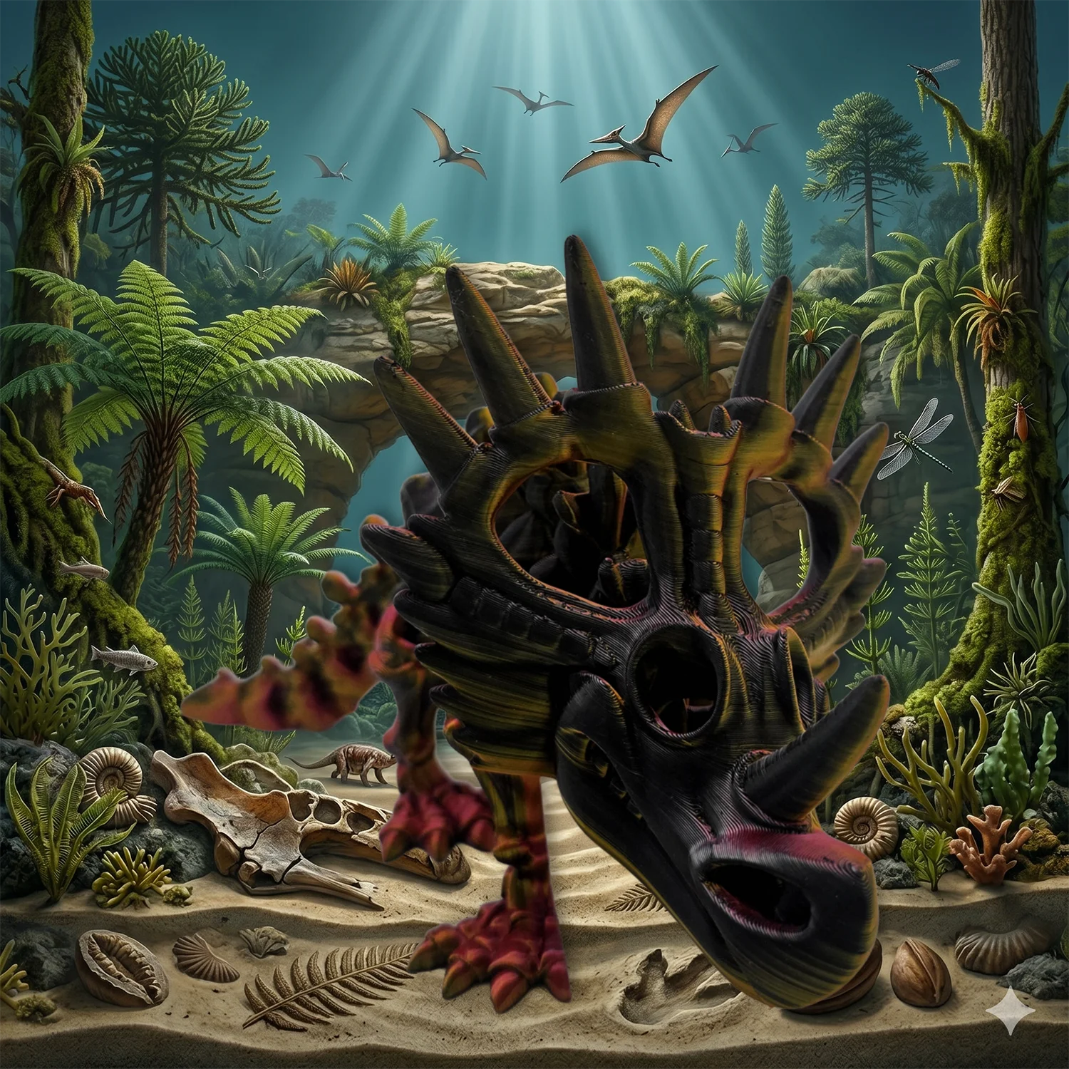 Styracosaurus articulé Fantasia 3D
