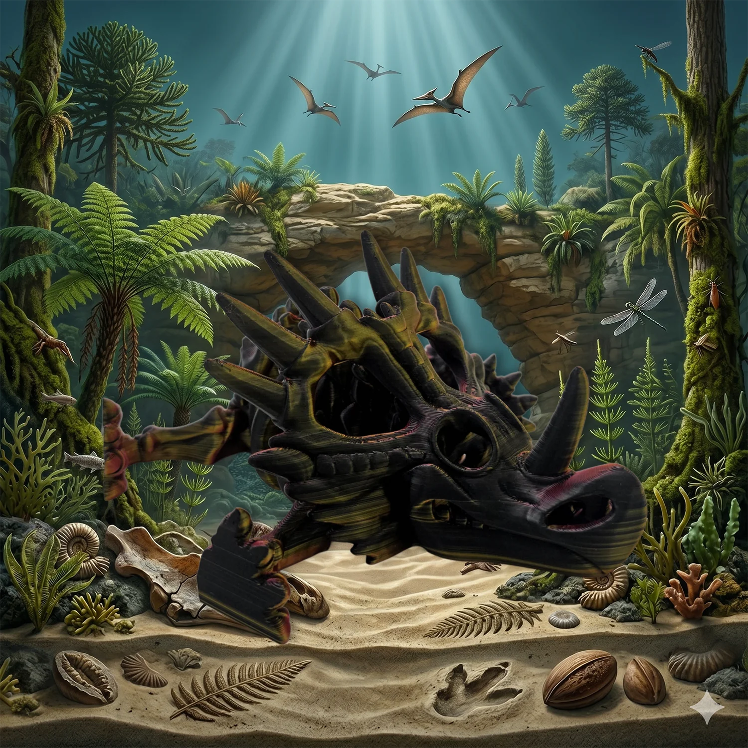 Styracosaurus articulé Fantasia 3D — vue 4