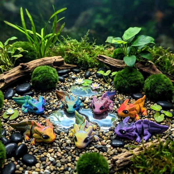 Axolotl articulé Fantasia 3D
