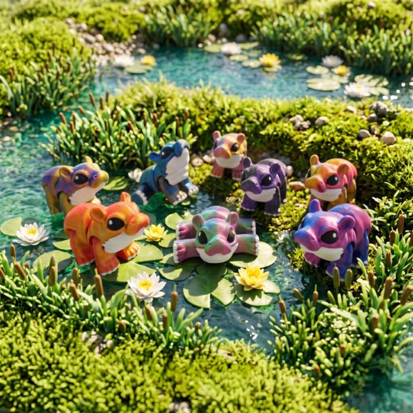 Hippopotame Tiny Fantasia 3D