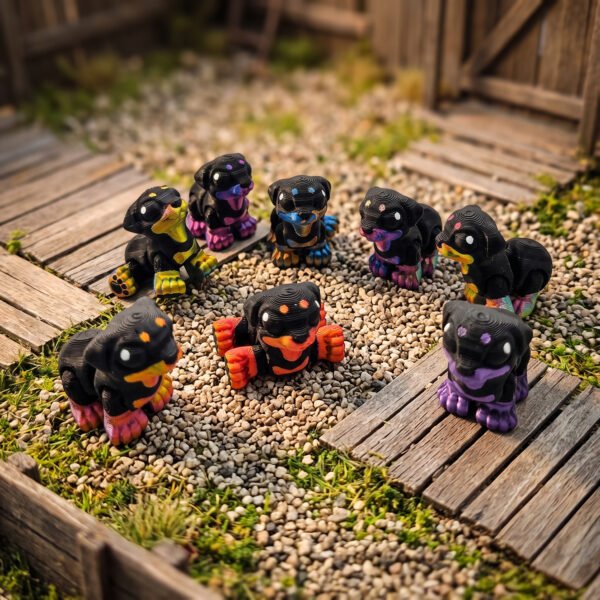 Rottweiler articulé Fantasia 3D