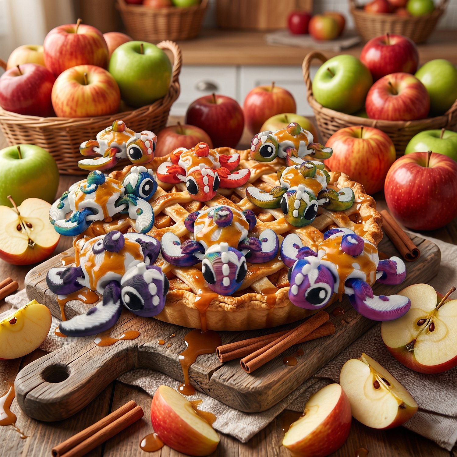 Tortue Tarte aux Pommes Tiny Fantasia 3D
